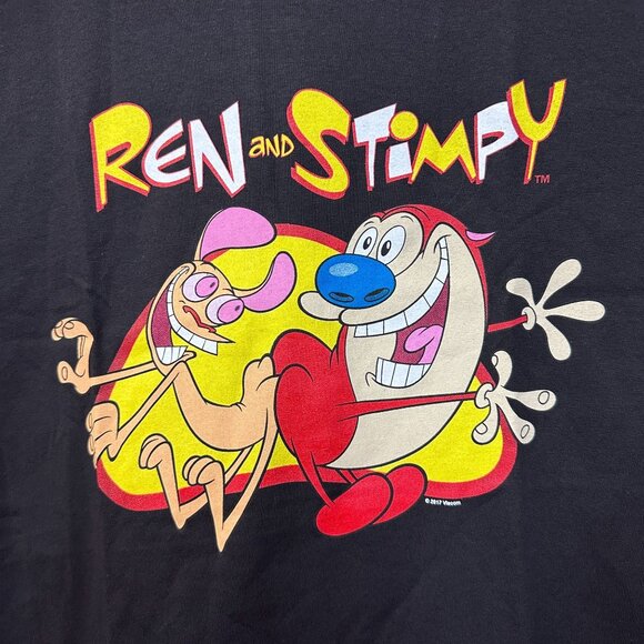 Ren and Stimpy Butt Buddy Animated Series Nickelodeon Tee L - Picture 2 of 4